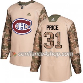 Adidas Maillot de Hockey Montreal Canadiens Carey Price 31 2017-2018 Camo Veterans Day Practice Authentic - Homme